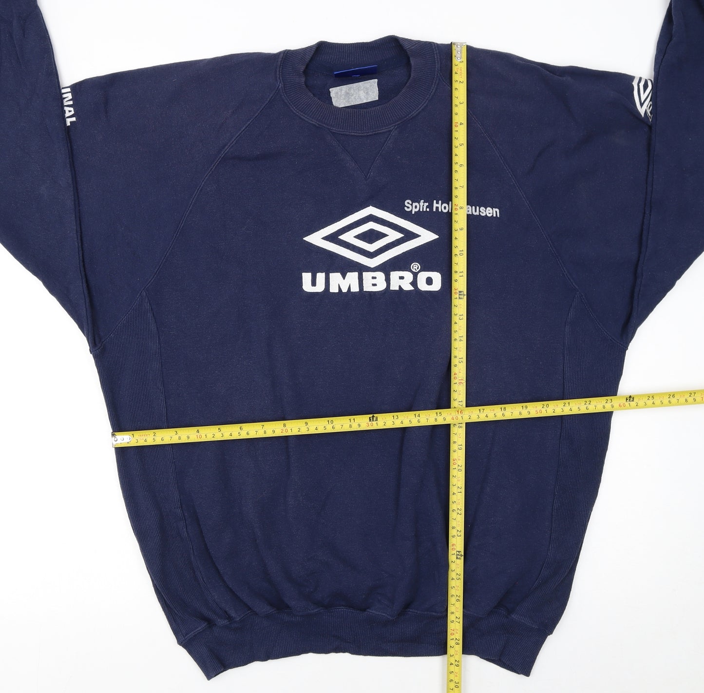 Umbro Men's Blue XL Pullover Sweatshirt Football Logo Vintage