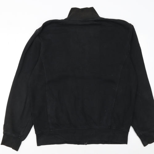 Lacoste Sport Men's Black L Track Jacket Full Zip Cotton Blend