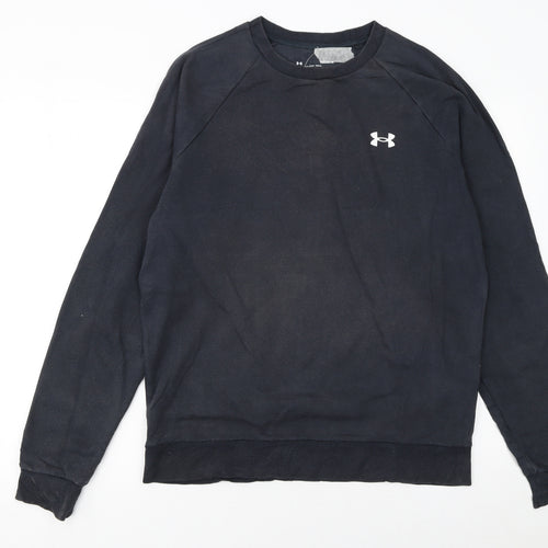 Under Armour Men's Black M Pullover Sweatshirt Crew Neck Fleece