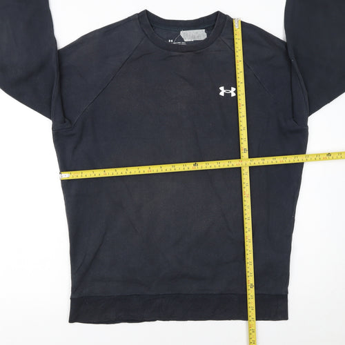 Under Armour Men's Black M Pullover Sweatshirt Crew Neck Fleece