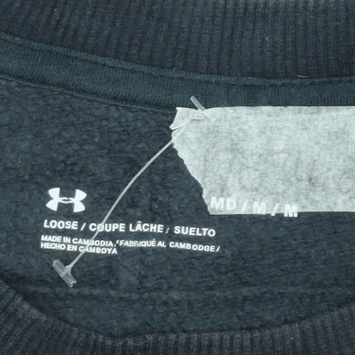 Under Armour Men's Black M Pullover Sweatshirt Crew Neck Fleece