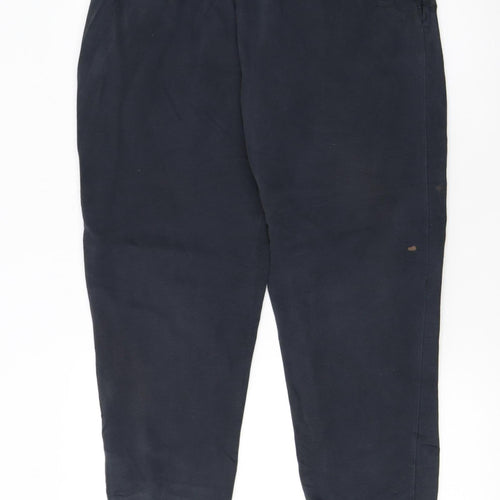 Nike Men's Black L Sweatpants Jogger Trousers Cotton Blend