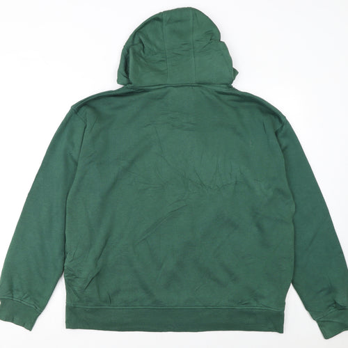 Disney Women Green Winnie the Pooh Hoodie Size L 14/16 Pullover Sweatshirt