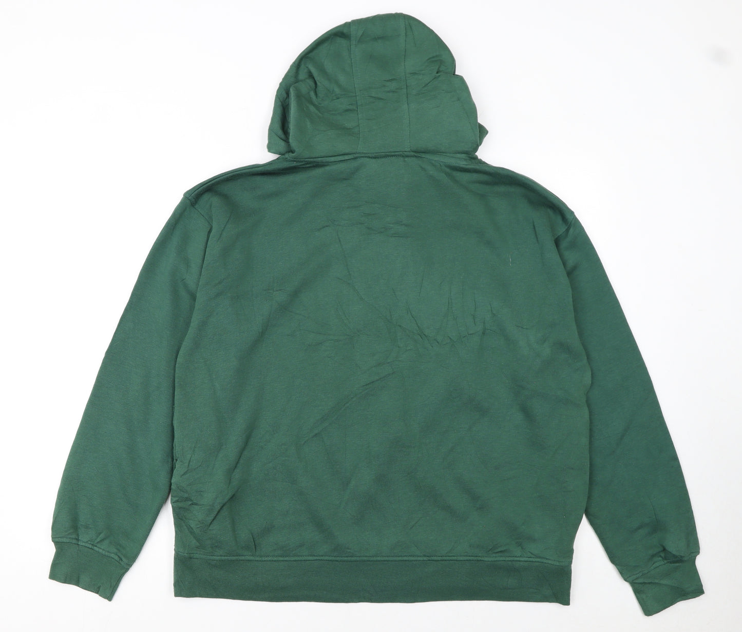 Disney Women Green Winnie the Pooh Hoodie Size L 14/16 Pullover Sweatshirt