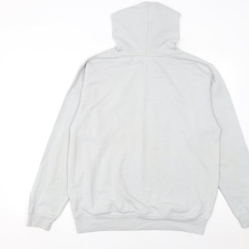 Reebok Men's Grey Pullover Hoodie Size S Sports Fleece Sweatshirt
