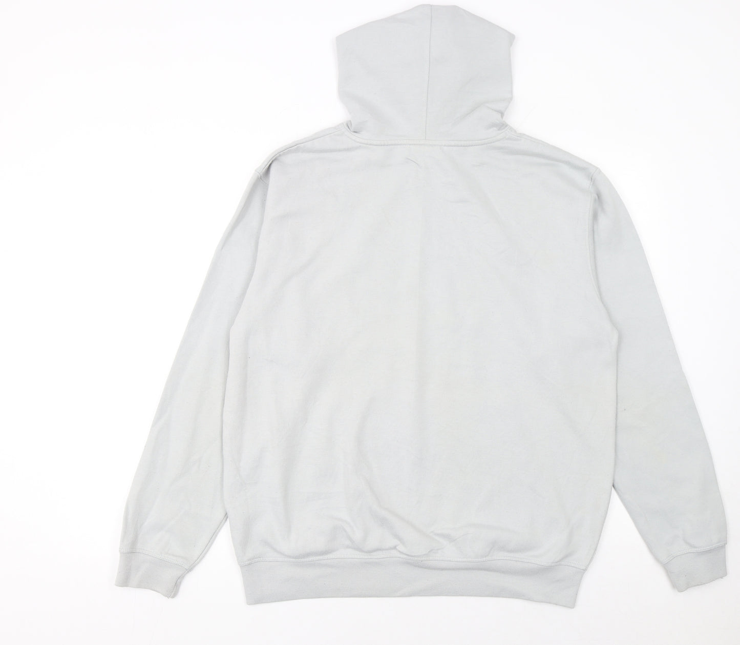 Reebok Men's Grey Pullover Hoodie Size S Sports Fleece Sweatshirt