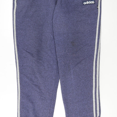 Adidas Men's Blue Jogger Sweatpants S Regular Fit Casual Tapered