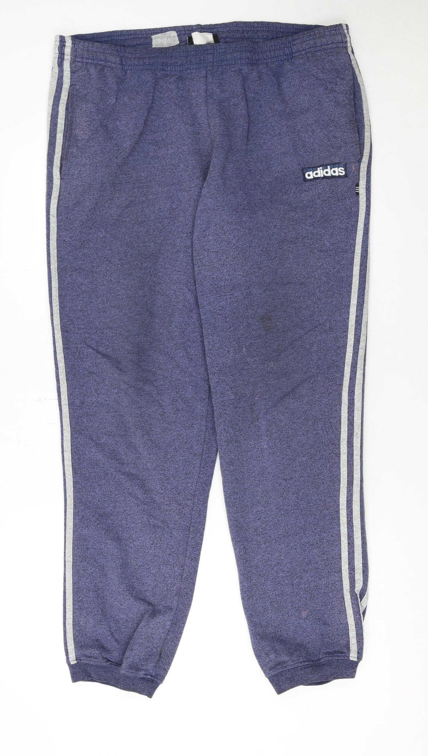 Adidas Men's Blue Jogger Sweatpants S Regular Fit Casual Tapered