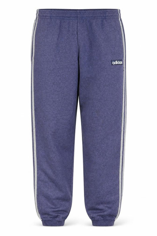 Front view of Adidas Men's Blue Jogger Sweatpants S Regular Fit Casual Tapered