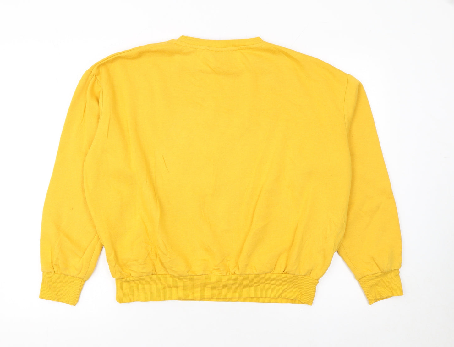 Disney Winnie the Pooh Yellow Women's Medium Pullover Sweatshirt