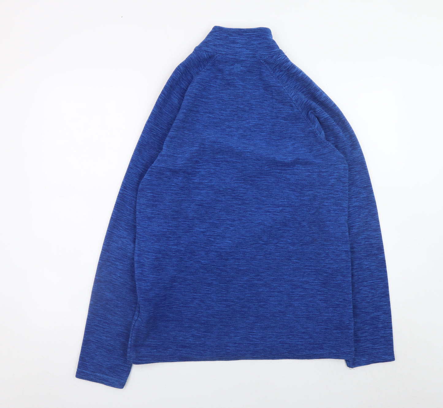 Mountain Warehouse Men's Blue 1/4 Zip Fleece Pullover Sweatshirt S