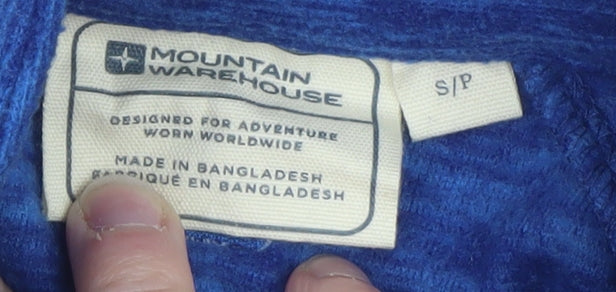 Mountain Warehouse Men's Blue 1/4 Zip Fleece Pullover Sweatshirt S