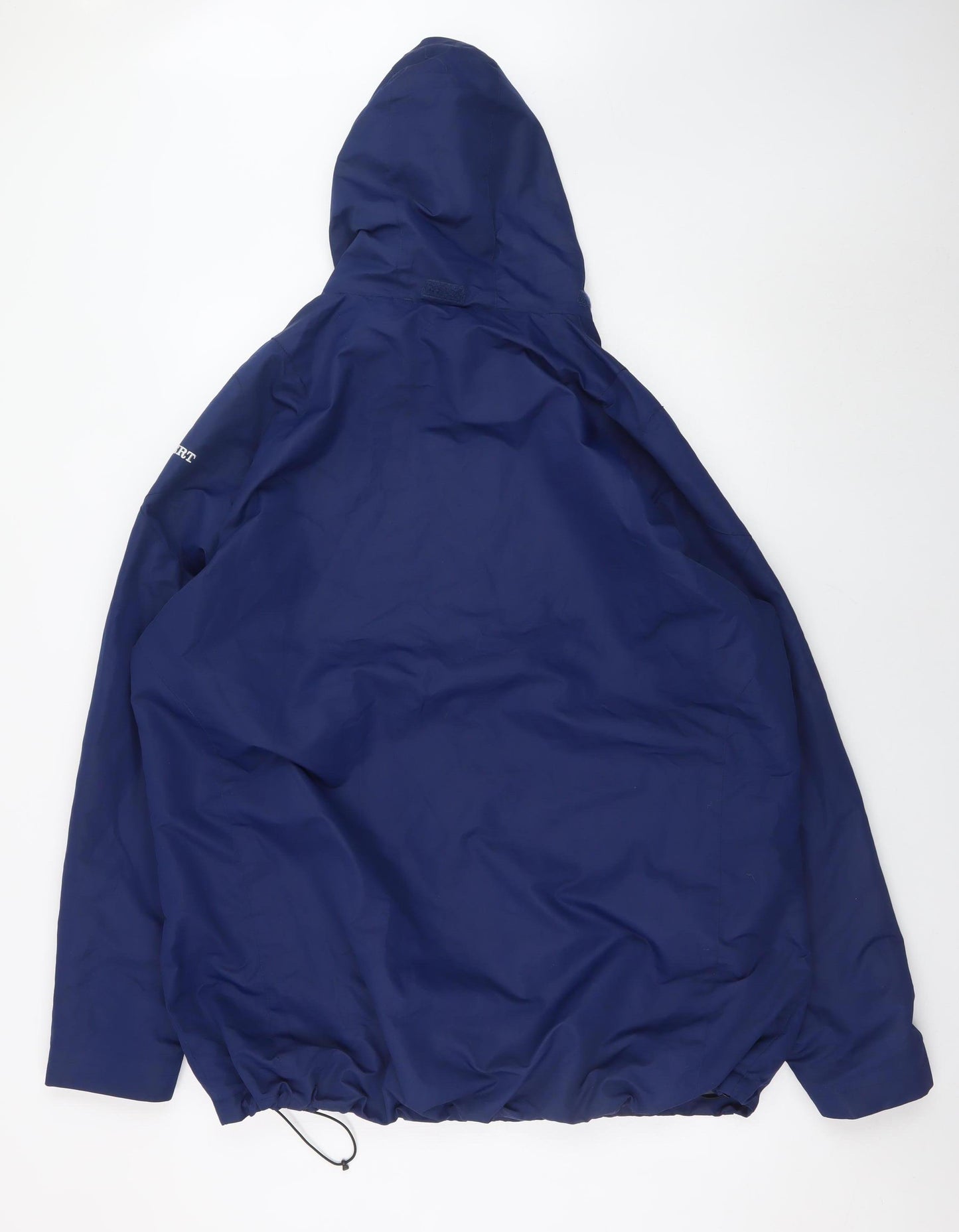 Gilbert Men's Blue 2XL Hooded Rugby Rain Jacket Water Resistant