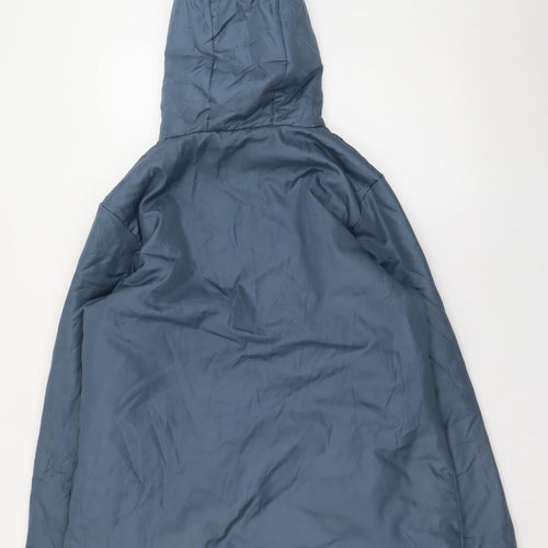 Nathalie Andersen Women's Blue Hooded Puffer Jacket Size S