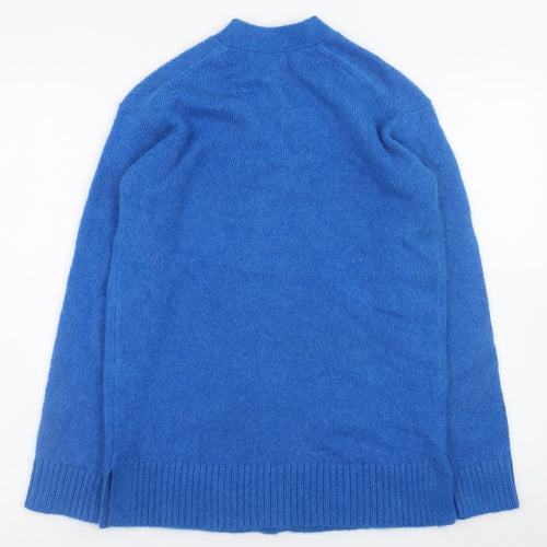 Marks and Spencer Women’s Blue Wool Mohair V-Neck Button Cardigan XS