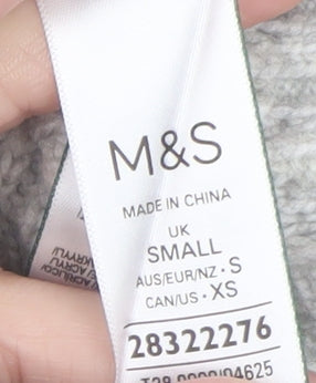 Marks and Spencer Womens Grey Roll Neck Knit Jumper Size S