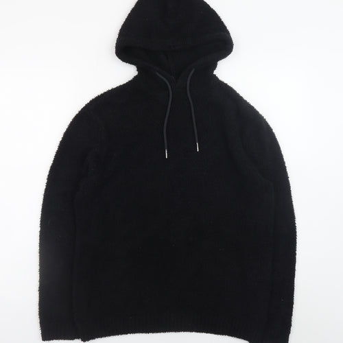 H&M Divided Women's Black Pullover Hoodie XS Soft Fleece