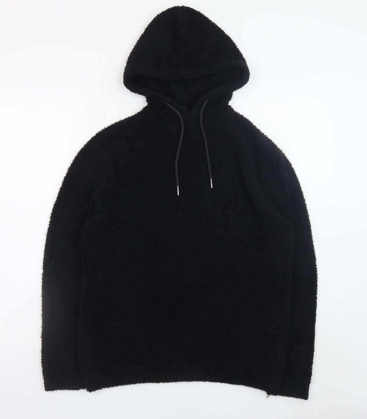 H&M Divided Women's Black Pullover Hoodie XS Soft Fleece