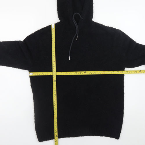 H&M Divided Women's Black Pullover Hoodie XS Soft Fleece