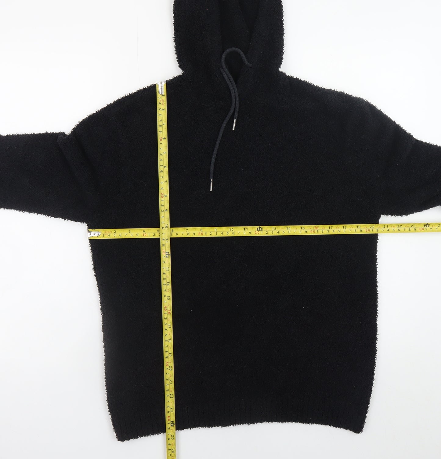 H&M Divided Women's Black Pullover Hoodie XS Soft Fleece