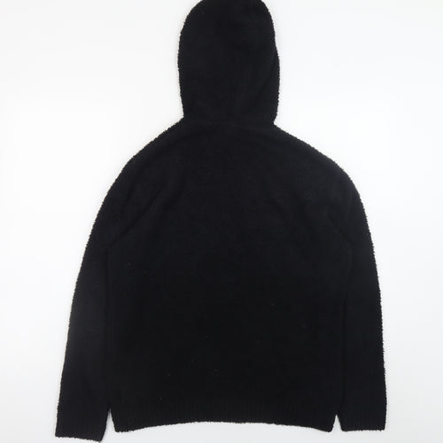 H&M Divided Women's Black Pullover Hoodie XS Soft Fleece