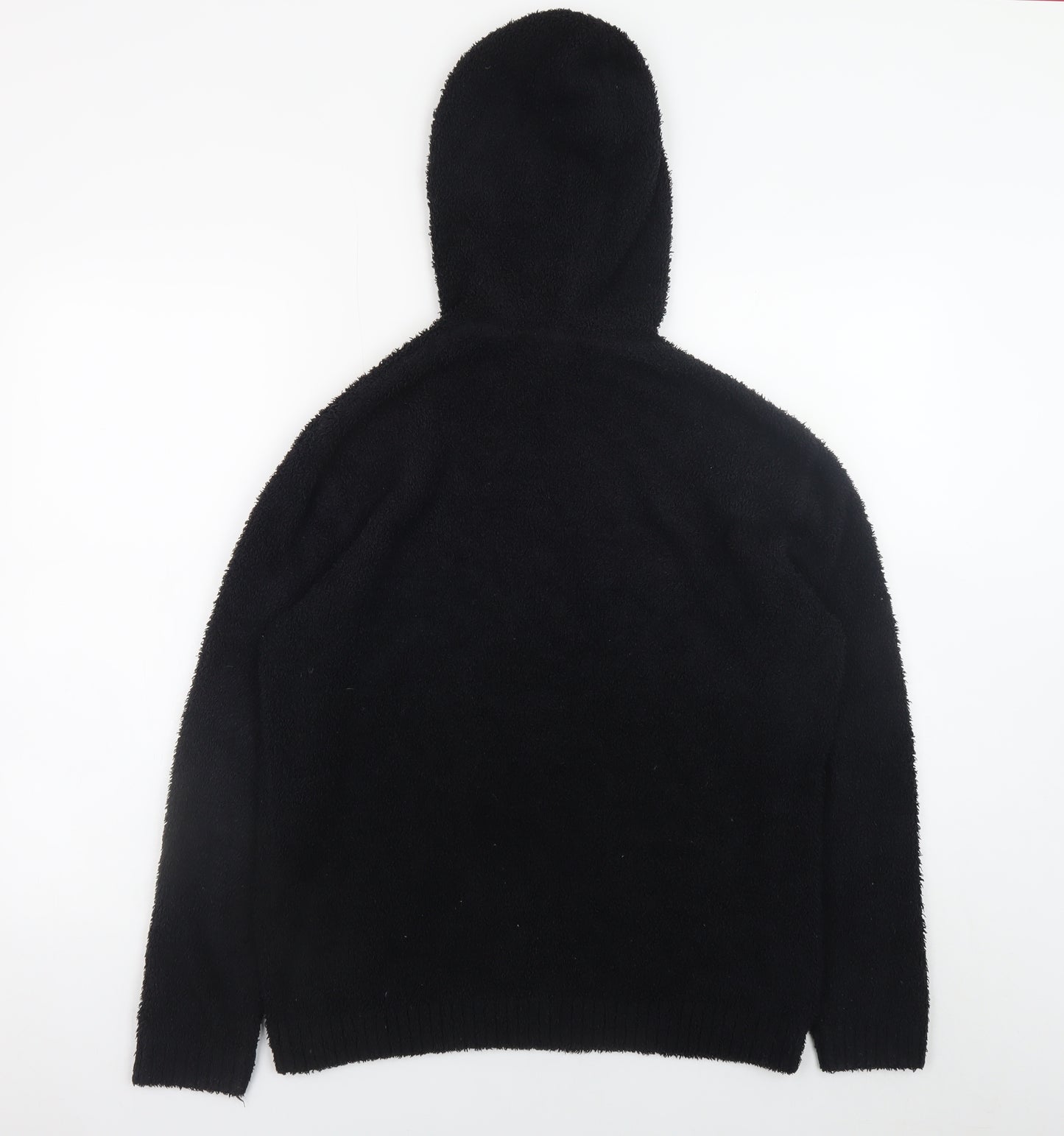 H&M Divided Women's Black Pullover Hoodie XS Soft Fleece