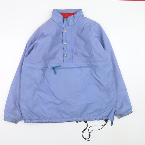 Cotton Traders Men's Blue Nylon Fleece Lined Anorak Jacket Size M