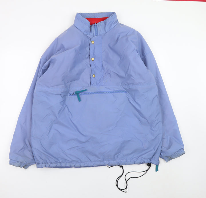 Cotton Traders Men's Blue Nylon Fleece Lined Anorak Jacket Size M