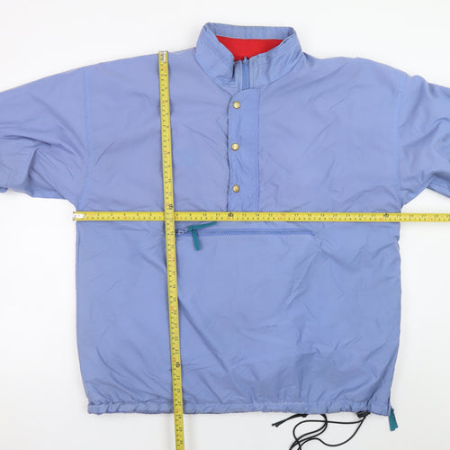 Cotton Traders Men's Blue Nylon Fleece Lined Anorak Jacket Size M