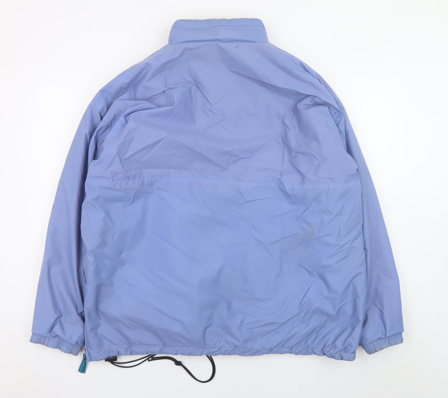 Cotton Traders Men's Blue Nylon Fleece Lined Anorak Jacket Size M