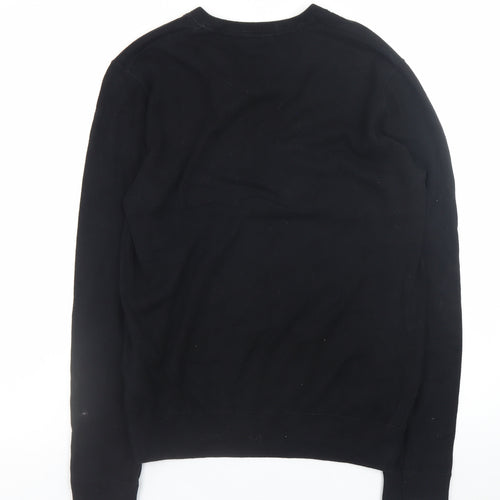 Gap Mens Black XS V-Neck Cotton Knit Jumper