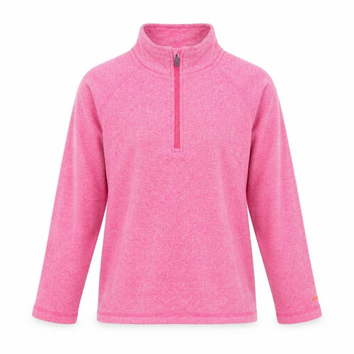 Trespass Girls Pink 1/2 Zip Pullover Fleece Sweatshirt 9-10 Years