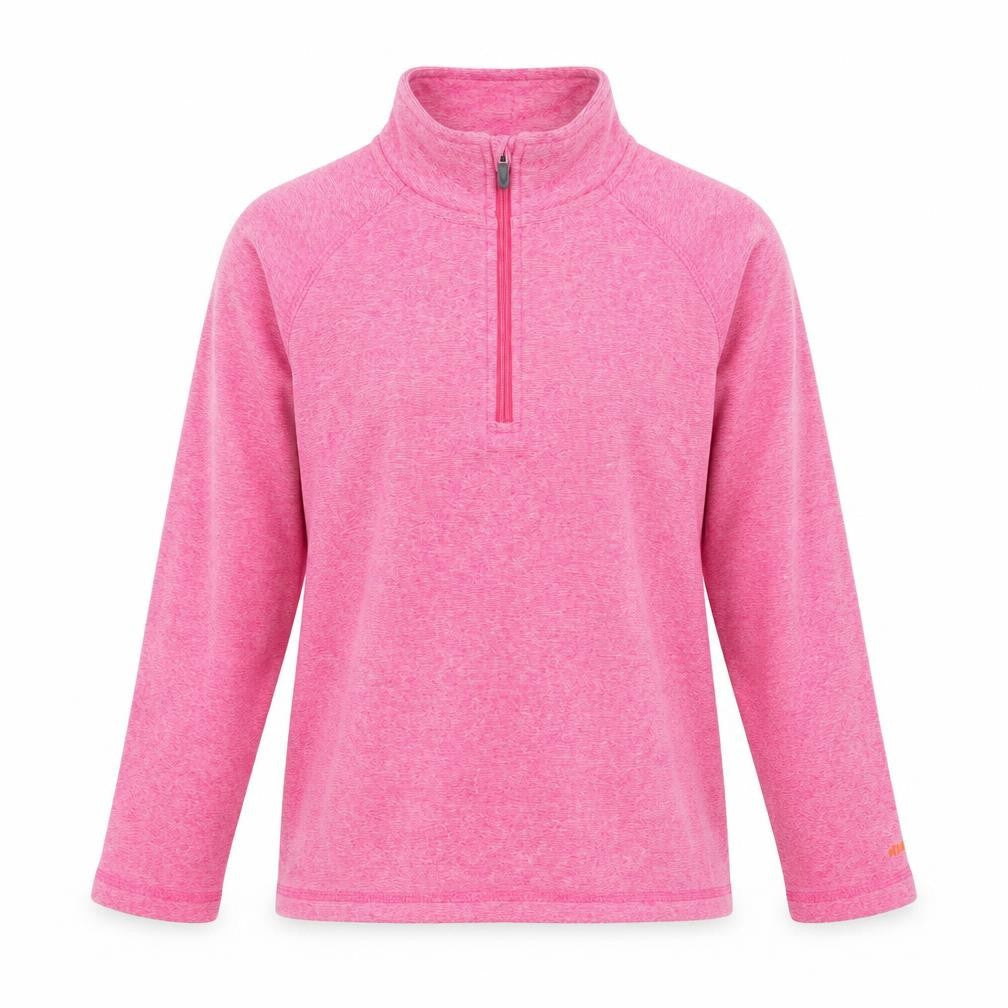 Trespass Girls Pink 1/2 Zip Pullover Fleece Sweatshirt 9-10 Years