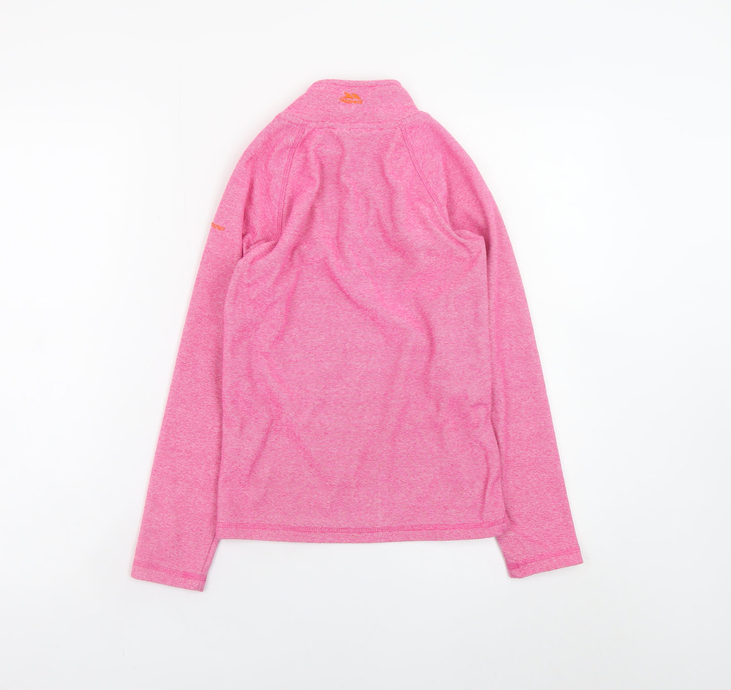 Trespass Girls Pink 1/2 Zip Pullover Fleece Sweatshirt 9-10 Years