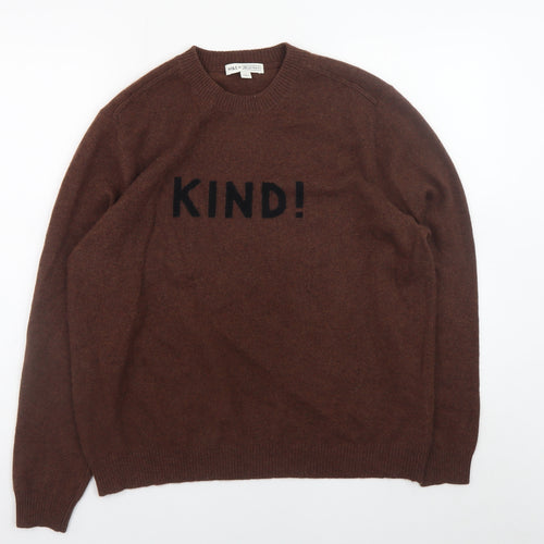Marks and Spencer Women Brown L Cashmere Pullover Jumper
