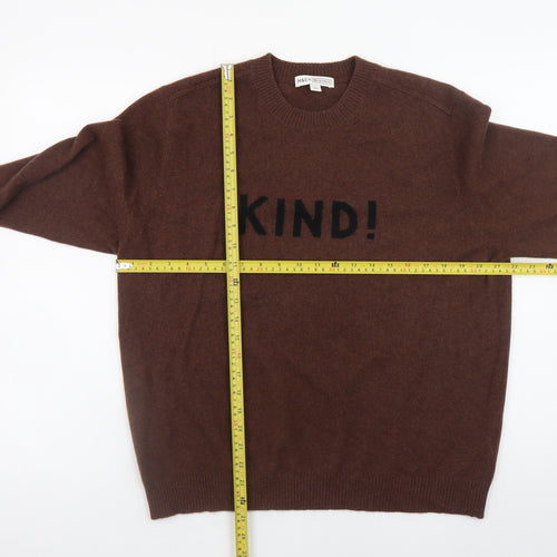 Marks and Spencer Women Brown L Cashmere Pullover Jumper