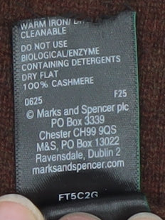 Marks and Spencer Women Brown L Cashmere Pullover Jumper