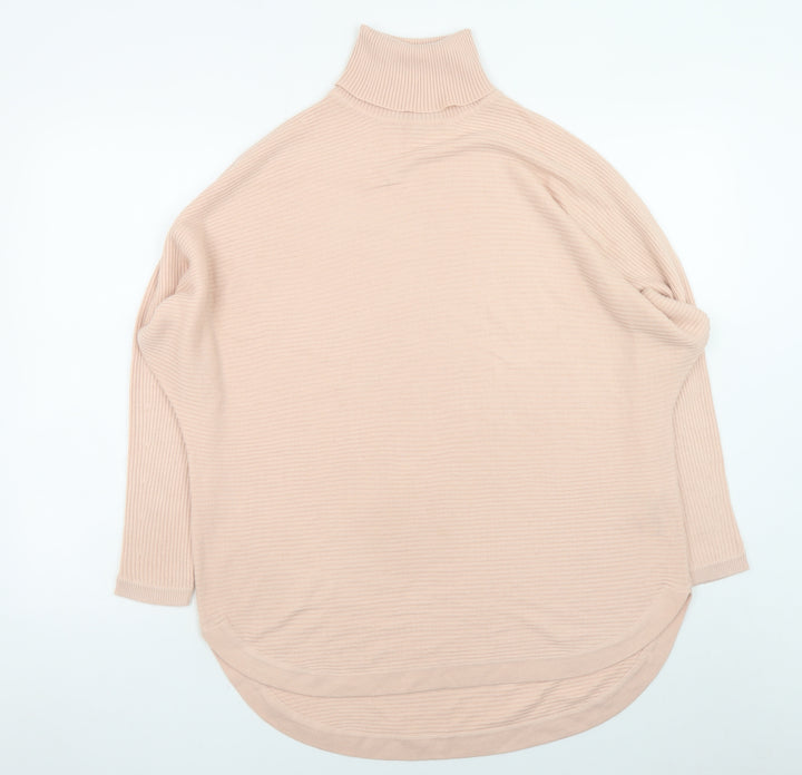 Principles Womens Beige Roll Neck Long Sleeve Acrylic Jumper Size 16