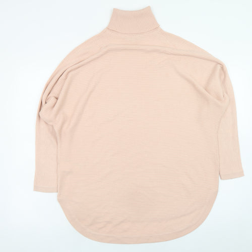 Principles Womens Beige Roll Neck Long Sleeve Acrylic Jumper Size 16