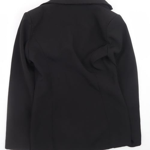 Missguided Womens Black Slim Fit Classic Blazer UK 10