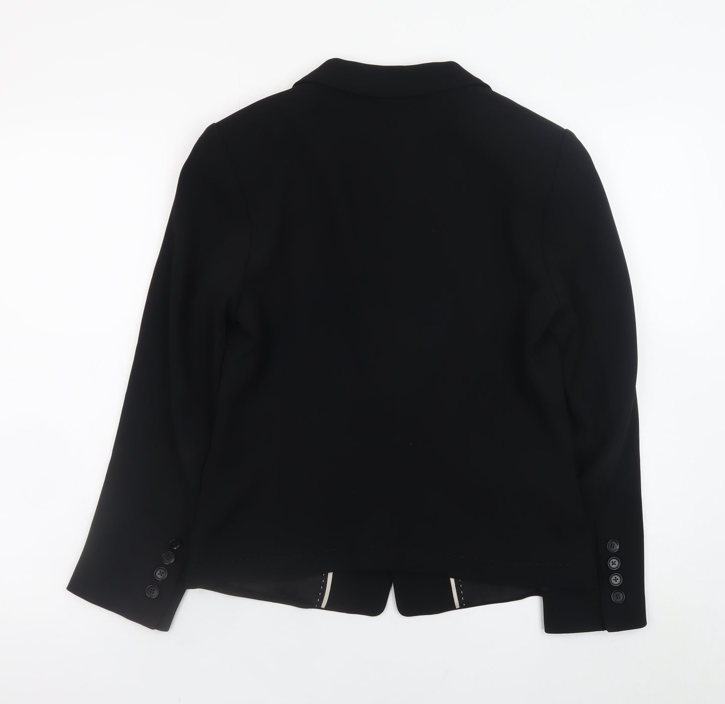 Marc Cain Women's Black Blazer Size 12 Classic Formal Jacket