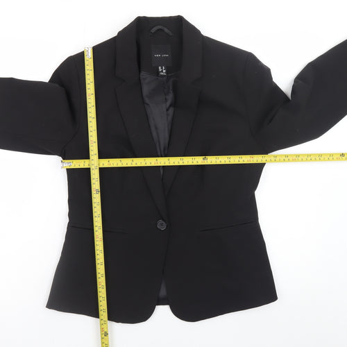 New Look Women’s Black Blazer Jacket Size 10 Smart Formal Workwear