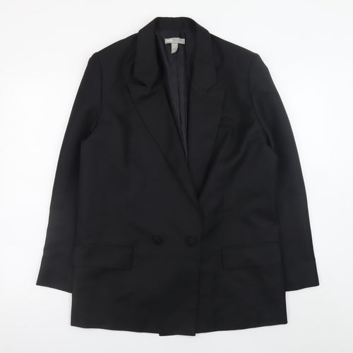 ASOS Womens Black Long Blazer UK 10 Formal Business Jacket