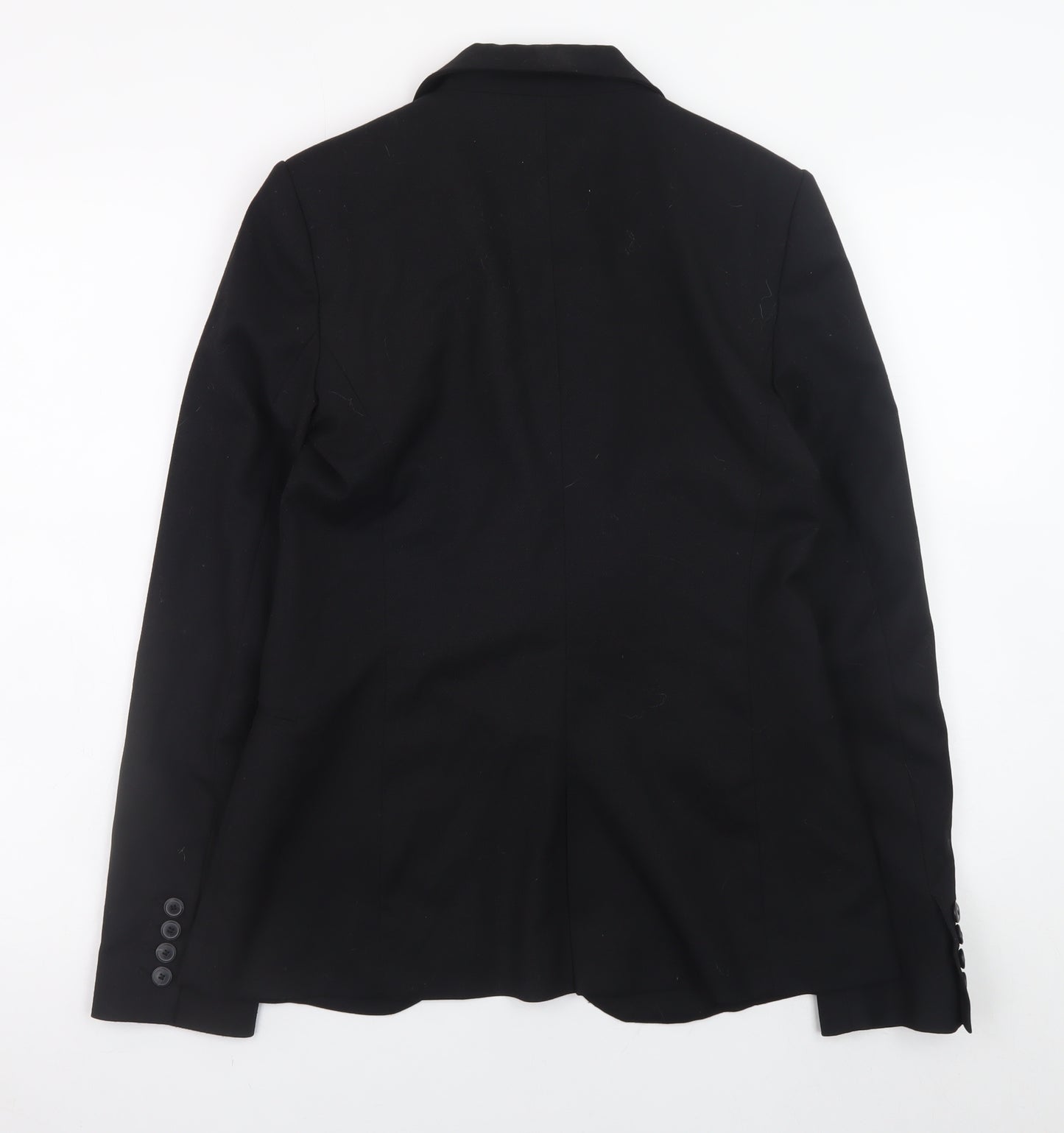 Mango Women's Black Blazer Jacket Size 8 Regular Fit