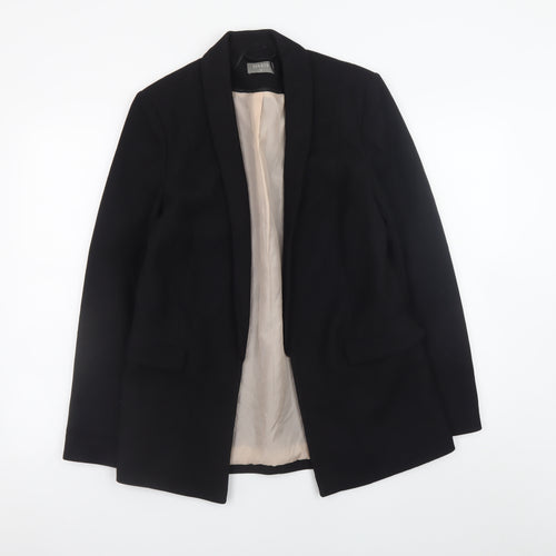 Oasis Women's Black Size 12 Blazer Jacket Classic Mid-Length Workwear