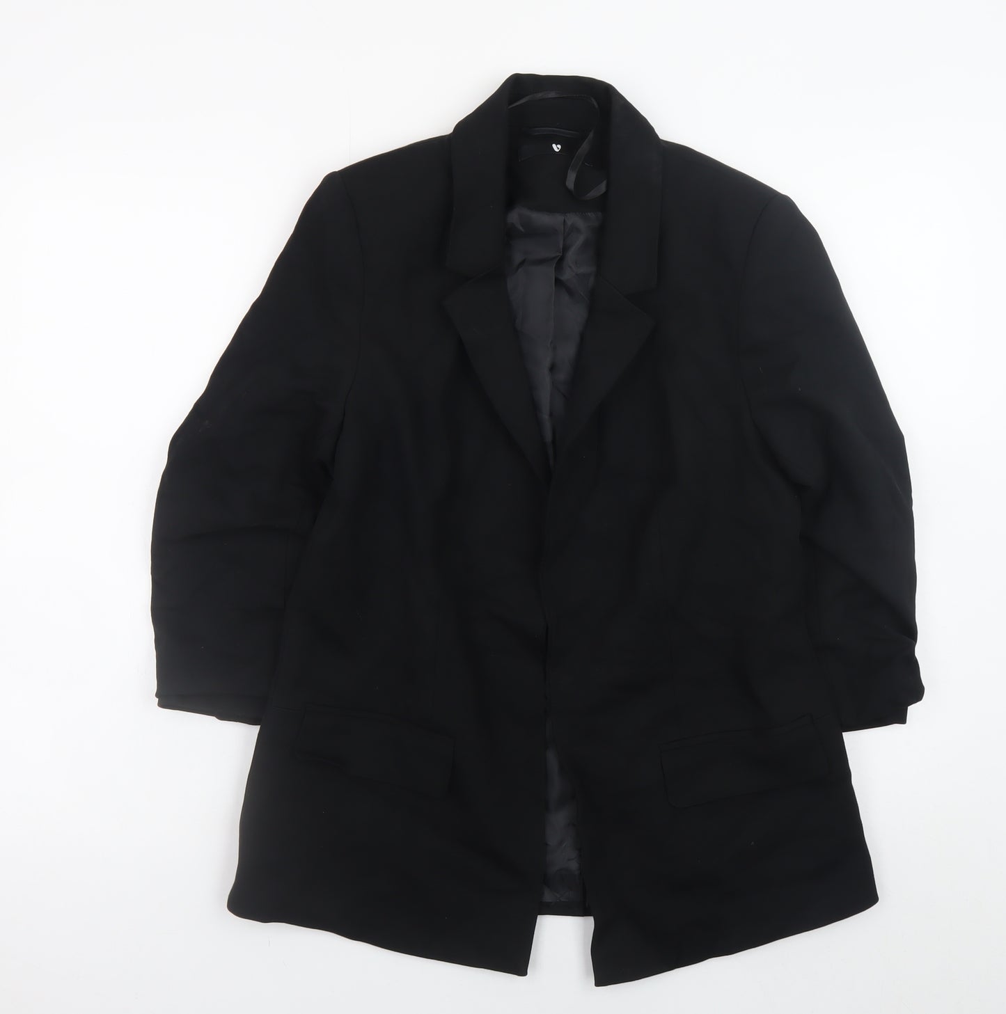 V by Very Women's Black Blazer Jacket Size 12 Regular Fit
