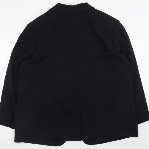 Marks and Spencer Women’s Black Blazer Size 24 Lined Business Jacket