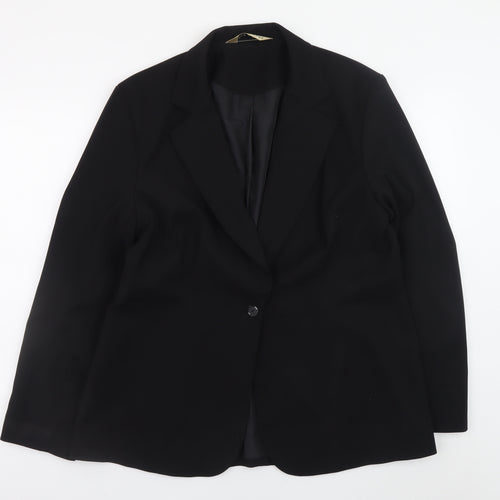She's no Angel Women's Black Blazer Size 16 Business Jacket
