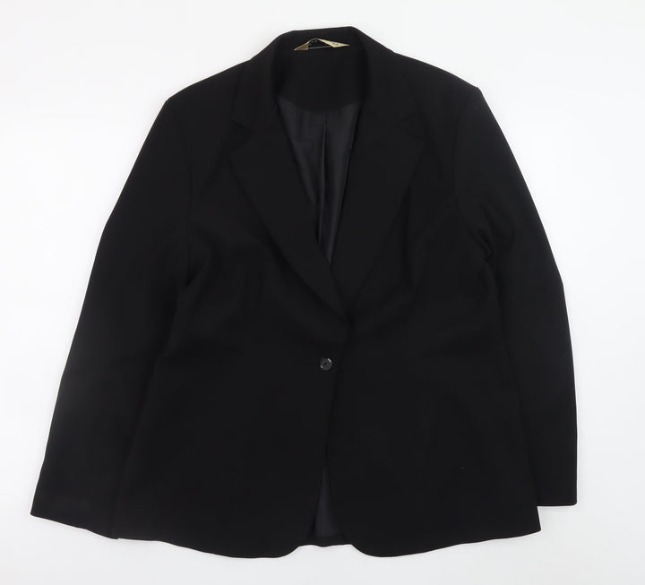 She's no Angel Women's Black Blazer Size 16 Business Jacket