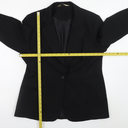 She's no Angel Women's Black Blazer Size 16 Business Jacket